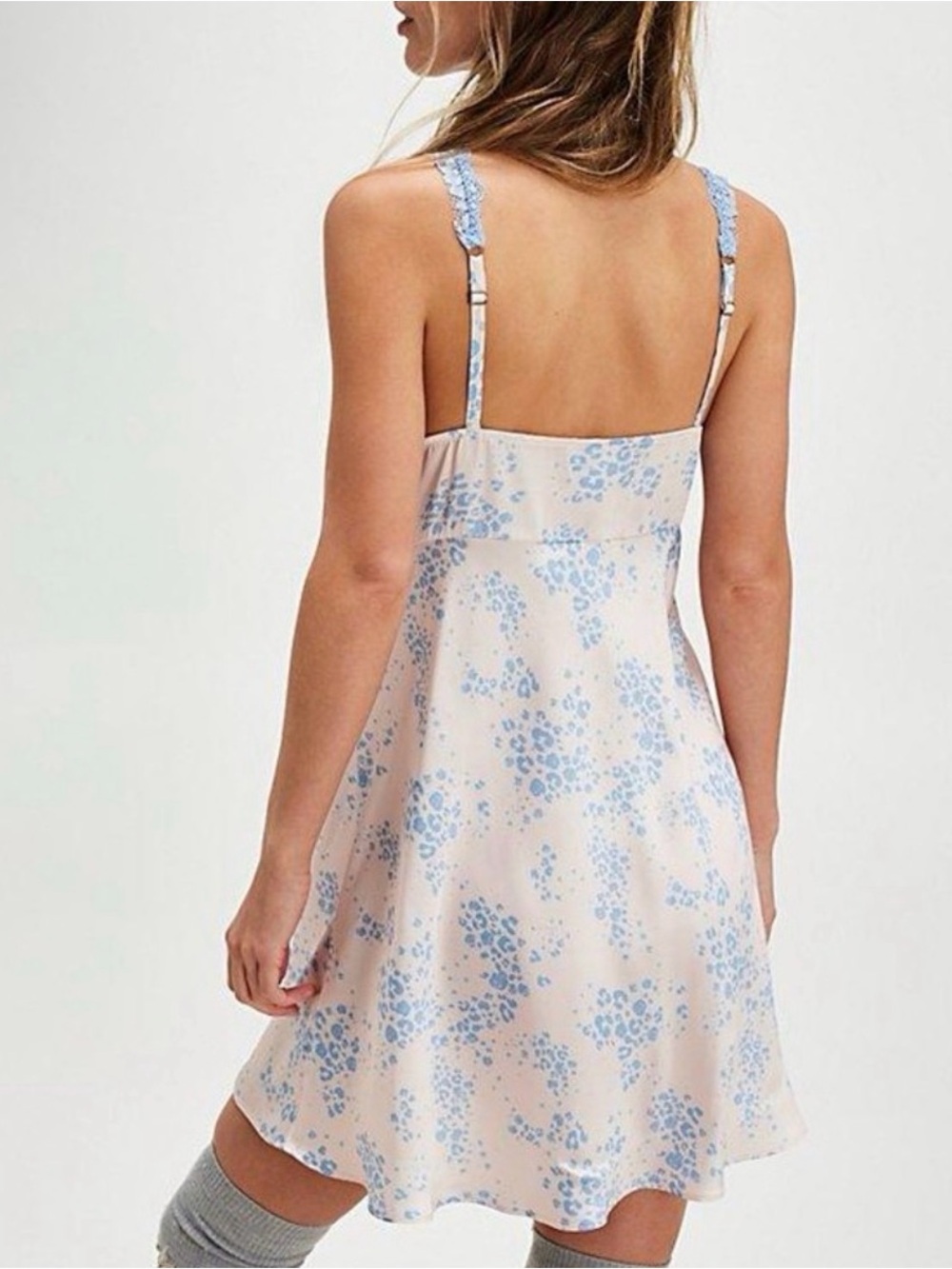 Free People intimately by Free People country side lace slip mini dress NWOT - Picture 2 of 6